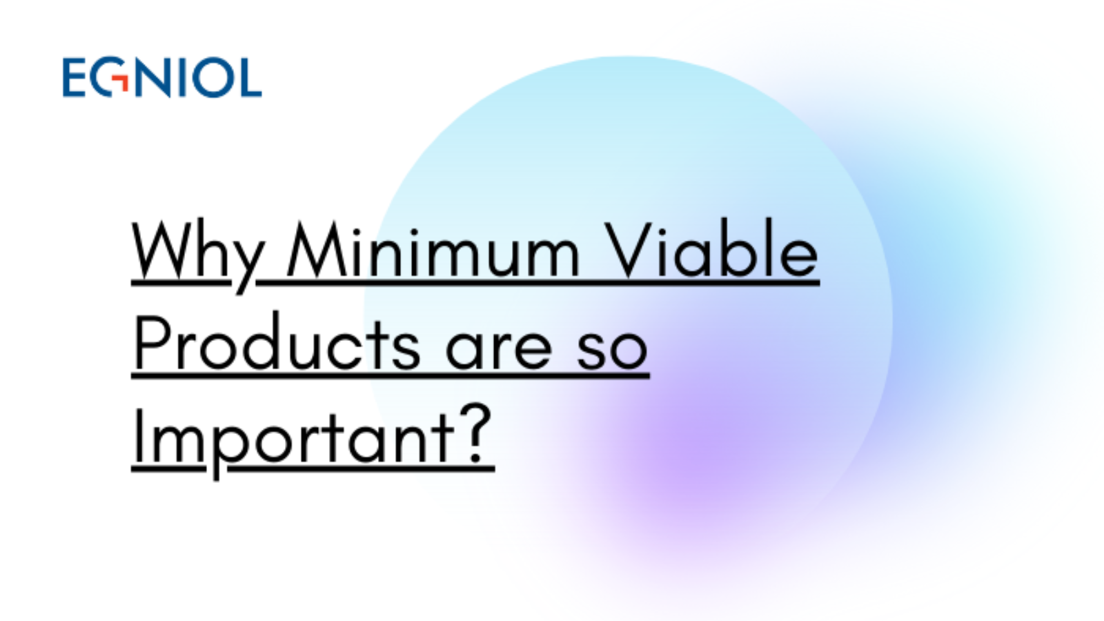 Why Minimum Viable Products are so Important? - By Egniol