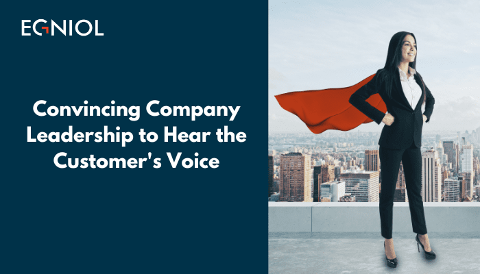 Convincing Company Leadership to Hear the Customer's Voice - By Egniol