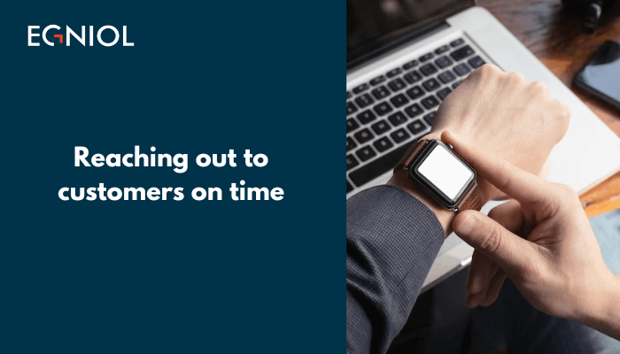 Reaching out to customers on time in startup